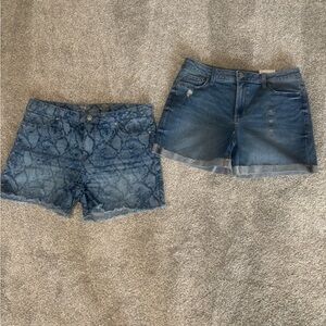 Seven7 Blue Jean Shorts Distressed Casual & NWT Sonoma denim shorts